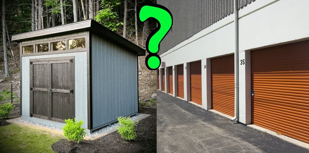 Storage Shed versus Storage Unit