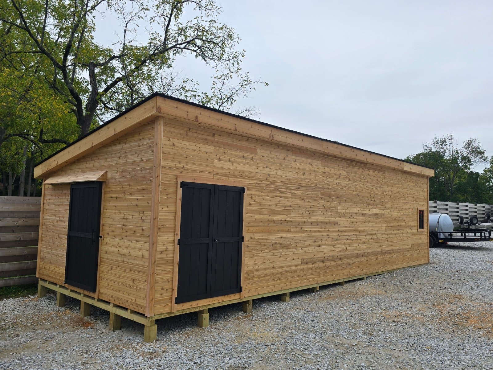 A shed Noah built, photographed on site