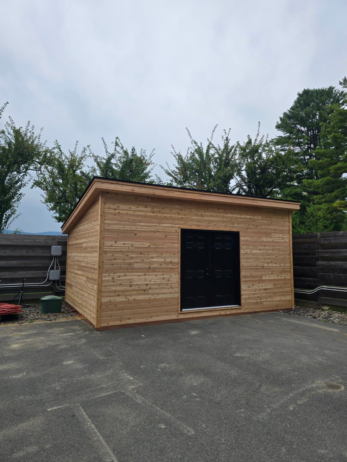 A shed Noah built, photographed on site